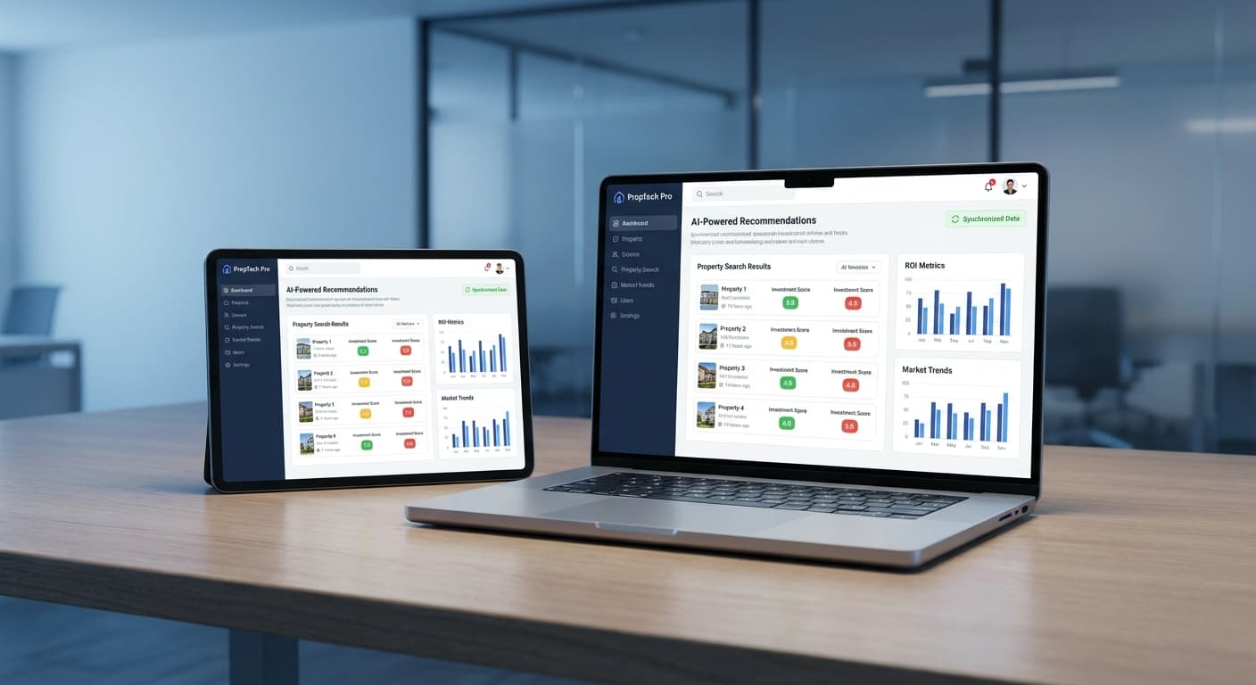 PropTech Real Estate Automation Platform Dashboard